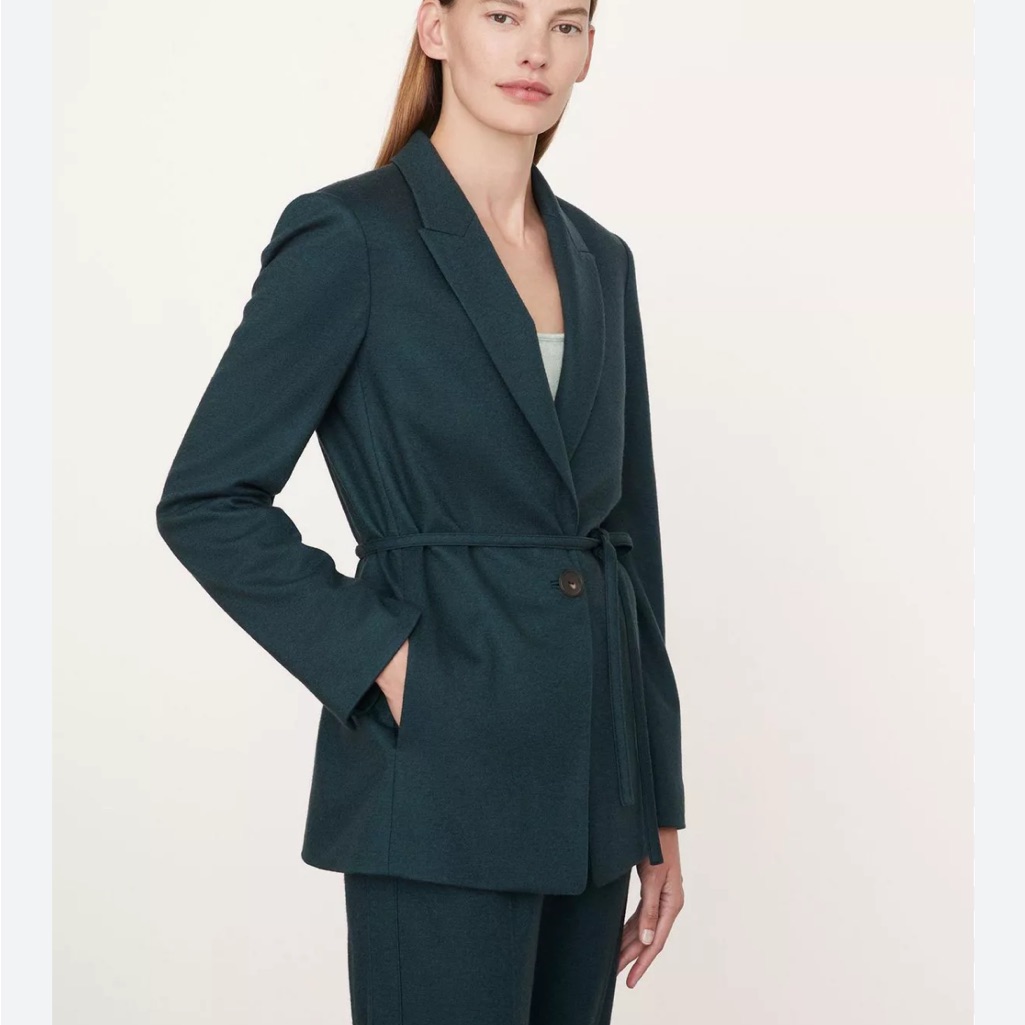 Vince Belted Cozy Wool Blazer